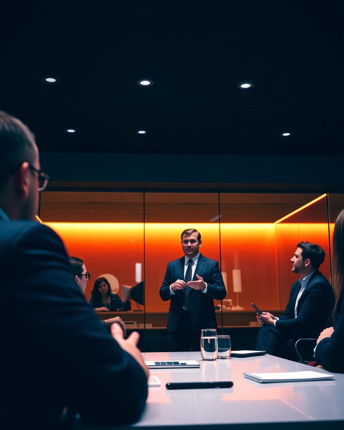 Líderes accediendo al conocimiento corporativo en un sistema digital