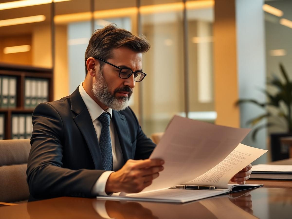 Mesa de negociación empresarial revisando acuerdos