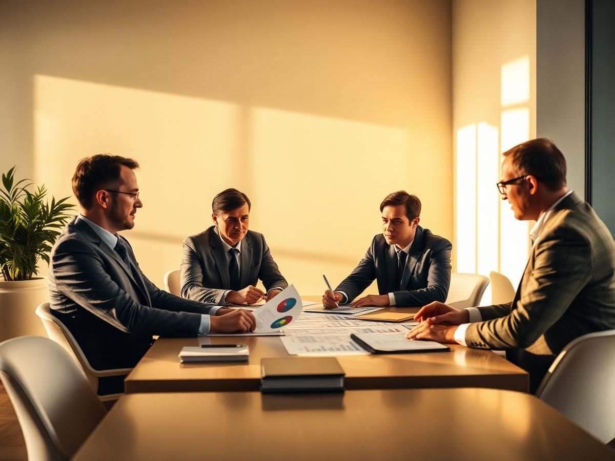 Sesión de consultoría empresarial estratégica